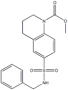 methyl 6-(N-benzylsulfamoyl)-3,4-dihydroquinoline-1(2H)-carboxylate Struktur