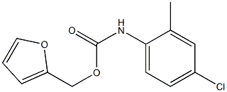 FURFURYL N-(4-CHLORO-2-METHYLPHENYL)CARBAMATE Struktur