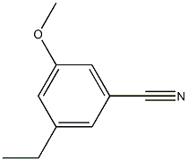 3-ethyl-5-methoxybenzonitrile Struktur