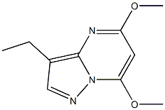 3-ethyl-5,7-dimethoxypyrazolo[1,5-a]pyrimidine Struktur