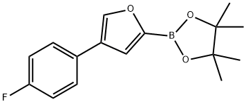 4-(4-Fluorophenyl)furan-2-boronic acid pinacol ester Struktur