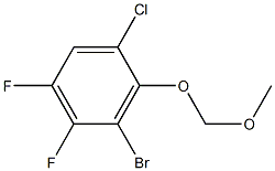 3-Bromo-1-chloro-4,5-difluoro-2-methoxymethoxy-benzene Struktur