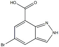 5-Bromo-2H-indazole-7-carboxylic acid Struktur