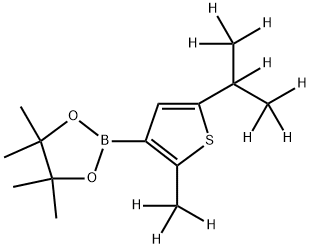 [2-Methyl-5-(iso-propyl)-d10]-thiophene-3-boronic acid pinacol ester Struktur