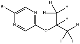 2-Bromo-5-(iso-propoxy-d7)-pyrazine Struktur