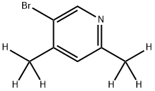 3-Bromo-(4,6-dimethyl-d6)-pyridine Struktur