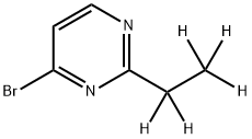 4-Bromo-2-(ethyl-d5)-pyrimidine Struktur