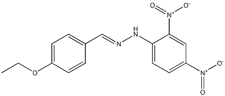 1-(2,4-dinitrophenyl)-2-(4-ethoxybenzylidene)hydrazine Struktur