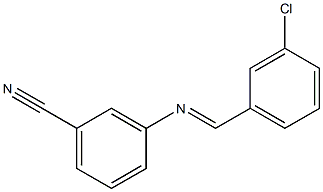 3-[(3-chlorobenzylidene)amino]benzonitrile Struktur