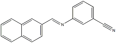 3-[(2-naphthylmethylene)amino]benzonitrile Struktur