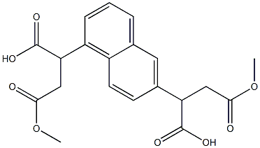 4,4'-dimethyl 2,2'-(1,6-naphthalenediyl) disuccinate Struktur