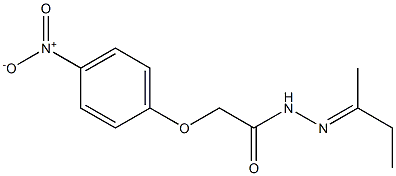 N'-(1-methylpropylidene)-2-(4-nitrophenoxy)acetohydrazide Struktur