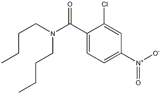 N,N-Di-n-butyl-2-chloro-4-nitrobenzamide, 97% Struktur