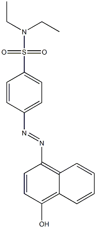 N,N-diethyl-4-[(4-hydroxy-1-naphthyl)diazenyl]benzenesulfonamide Struktur