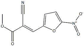 methyl 2-cyano-3-(5-nitro-2-furyl)acrylate Struktur