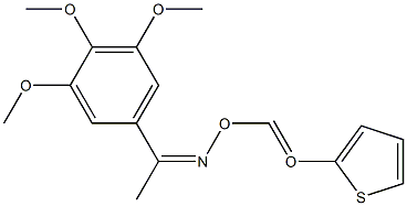 (E)-1-(3,4,5-trimethoxyphenyl)ethanone O-thiophene-2-carbonyl oxime Struktur