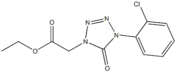 ethyl 2-(4-(2-chlorophenyl)-5-oxo-4,5-dihydro-1H-tetrazol-1-yl)acetate Struktur