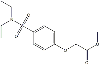 methyl 2-(4-(N,N-diethylsulfamoyl)phenoxy)acetate Struktur