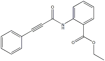 ethyl 2-(3-phenylpropiolamido)benzoate Struktur