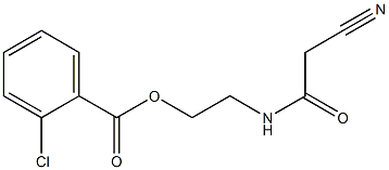 2-(2-cyanoacetamido)ethyl 2-chlorobenzoate Structure