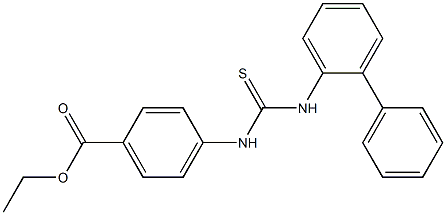 ethyl 4-(3-([1,1'-biphenyl]-2-yl)thioureido)benzoate Struktur