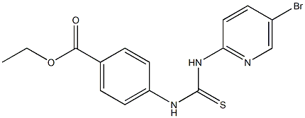 ethyl 4-(3-(5-bromopyridin-2-yl)thioureido)benzoate Struktur