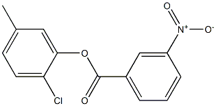 2-chloro-5-methylphenyl 3-nitrobenzoate Struktur