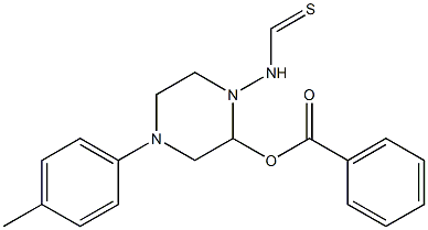 methyl 2-(4-(4-hydroxyphenyl)piperazine-1-carbothioamido)benzoate Struktur