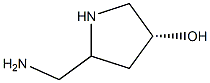 (3R)-5-(aminomethyl)pyrrolidin-3-ol Struktur