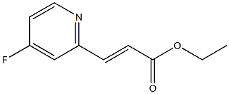 (E)-Ethyl 3-(4-fluoropyridin-2-yl)acrylate Struktur