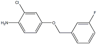 2-Chloro-4-(3-fluorobenzyloxy)aniline Struktur