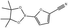 5-(4,4,5,5-tetramethyl-1,3,2-dioxaborolan-2-yl)furan-2-carbonitrile Struktur