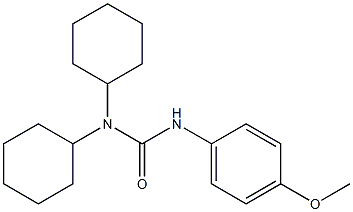 3-(P-ANISYL)-1,1-DICYCLOHEXYLUREA Struktur