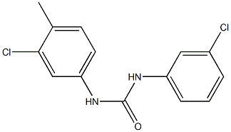 1-(3-CHLOROPHENYL)-3-(3-CHLORO-4-METHYLPHENYL)UREA Struktur