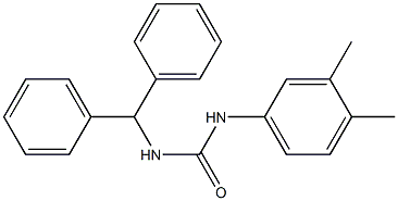 1-(DIPHENYLMETHYL)-3-(3,4-XYLYL)UREA Struktur