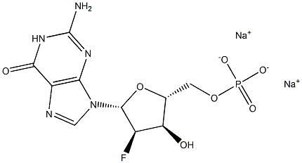 2'-Fluoro-2'-deoxyguanosine-5'-monophosphate, disodium salt Struktur