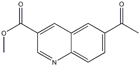 methyl 6-acetylquinoline-3-carboxylate Struktur