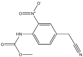 methyl [4-(cyanomethyl)-2-nitrophenyl]carbamate Struktur