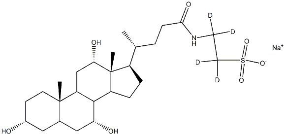 Taurocholic Acid D4 Sodium Salt Struktur