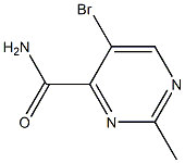 5-Bromo-2-methyl-pyrimidine-4-carboxylic acid amide Struktur