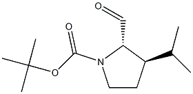 (2S,3R)-tert-butyl 2-formyl-3-isopropylpyrrolidine-1-carboxylate Struktur