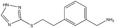 (3-(2-(1H-1,2,4-triazol-3-ylthio)ethyl)phenyl)methanamine Struktur