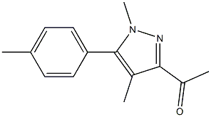 1-(1,4-dimethyl-5-p-tolyl-1H-pyrazol-3-yl)ethanone Struktur