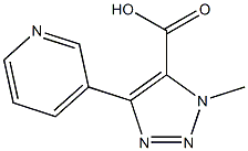 1-methyl-4-(pyridin-3-yl)-1H-1,2,3-triazole-5-carboxylic acid Struktur