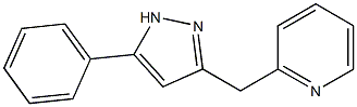 2-((5-phenyl-1H-pyrazol-3-yl)methyl)pyridine Struktur