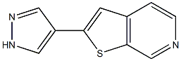 2-(1H-pyrazol-4-yl)thieno[2,3-c]pyridine Struktur