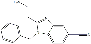 2-(2-aminoethyl)-1-benzyl-1H-benzo[d]imidazole-5-carbonitrile Struktur