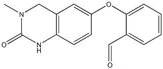 2-(3-methyl-2-oxo-1,2,3,4-tetrahydroquinazolin-6-yloxy)benzaldehyde Struktur