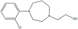 2-(4-(2-chlorophenyl)-1,4-diazepan-1-yl)ethanol Struktur