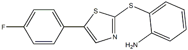 2-(5-(4-fluorophenyl)thiazol-2-ylthio)aniline Struktur